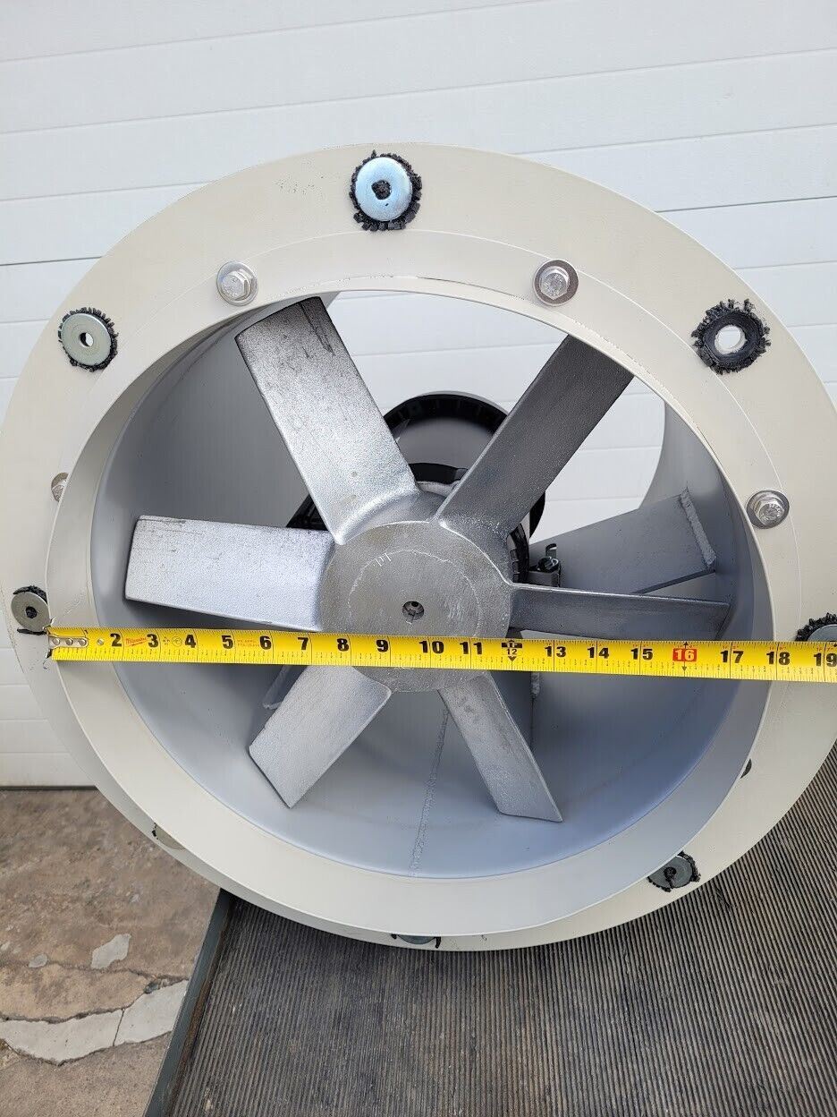 Cincinnati Fan Axial Duct Fan Ventilator DDF-18 208-230/460VAC 3PH 1760rpm 1HP