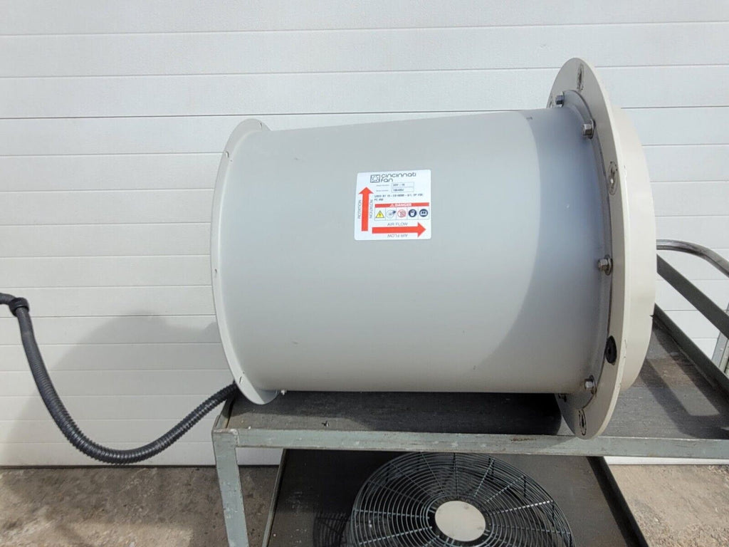 Cincinnati Fan Axial Duct Fan Ventilator DDF-18 208-230/460VAC 3PH 1760rpm 1HP