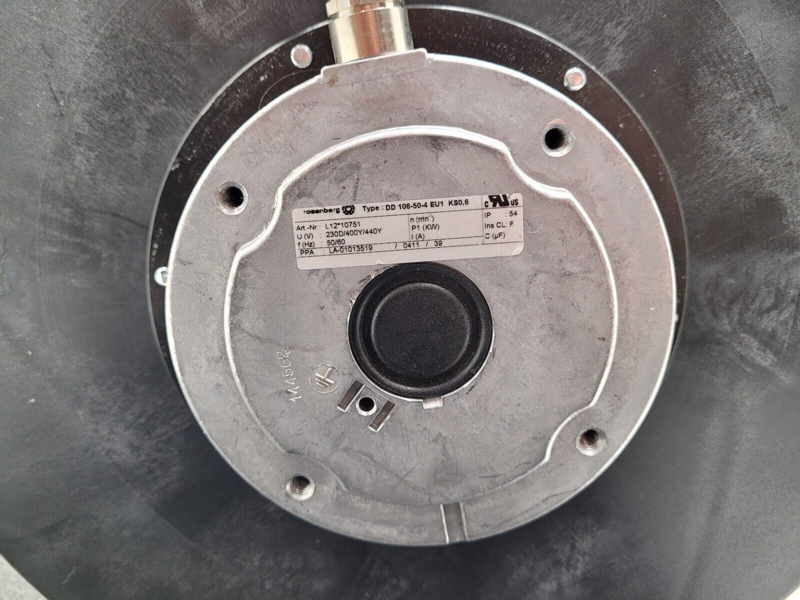 Rosenberg DD 106-50-4 EU1 KS0,6 Fan Motor Blower Assembly L12*10751