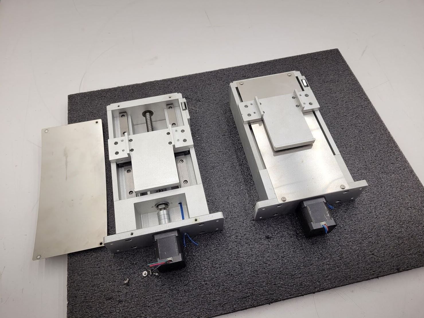 Lot of 2 Stepper Linear Lead Screw Actuator 5" 130mm Travel 4mm Pitch 12mm Screw