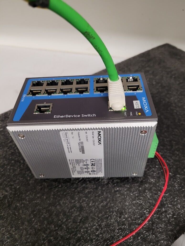 Moxa Industrial Network DIN RAIL Ethernet Switch EDS-316-T  Unmanaged 16 Port