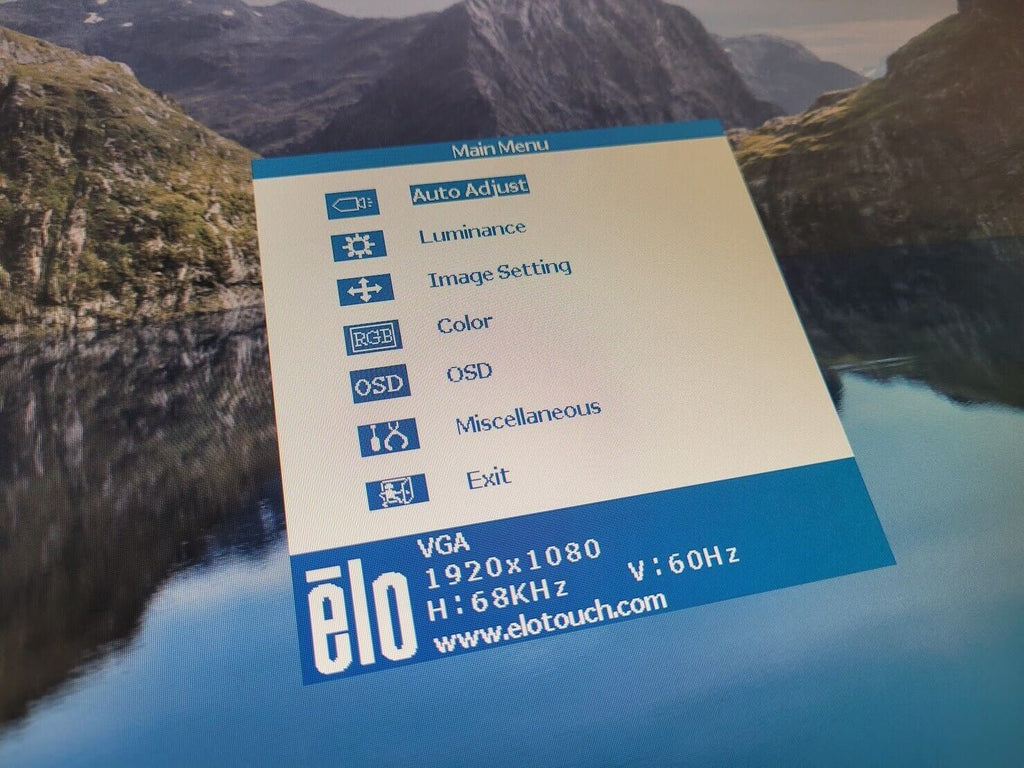 Elo Touch Solutions ET2494L 24-inch LED-Backlit Touchscreen LCD Monitor OSD Fob