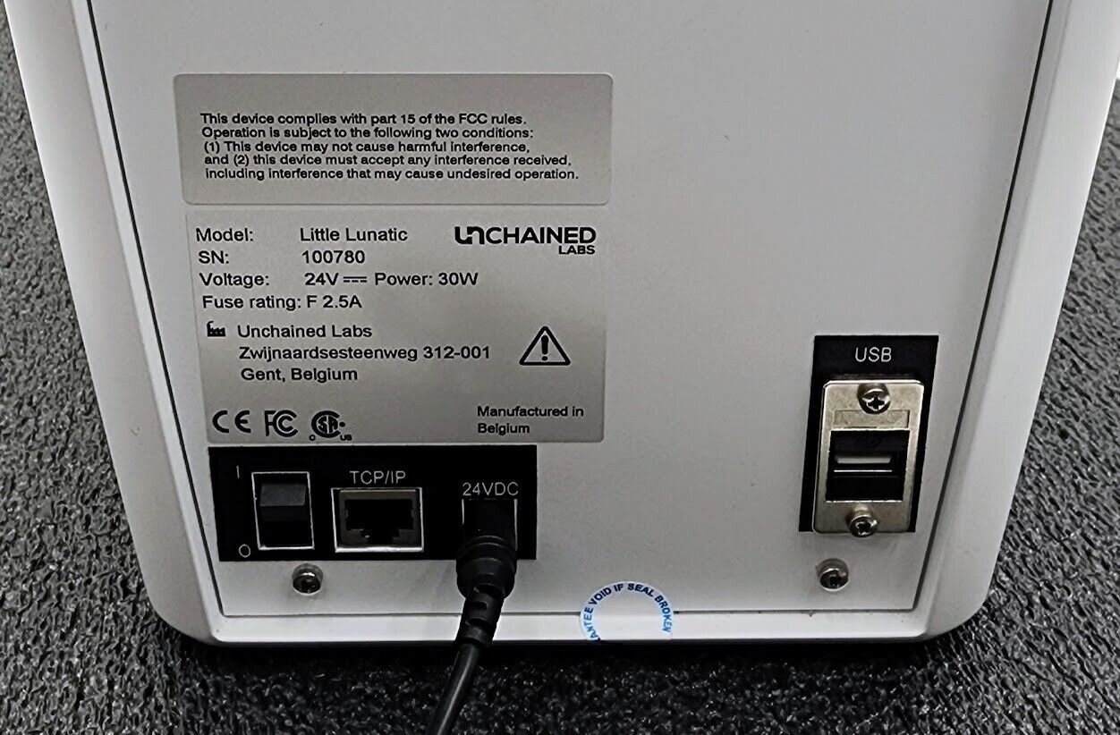 unCHAINED LABS Little Lunatic UV/Vis Absorbance Spectrometer DNA Quantification