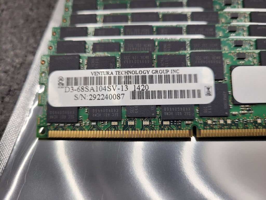 8 Sticks of 16GB - 128GB Total PC3-14900R 1866MHz D3-68SA104SV-13 DDR3 ECC RAM