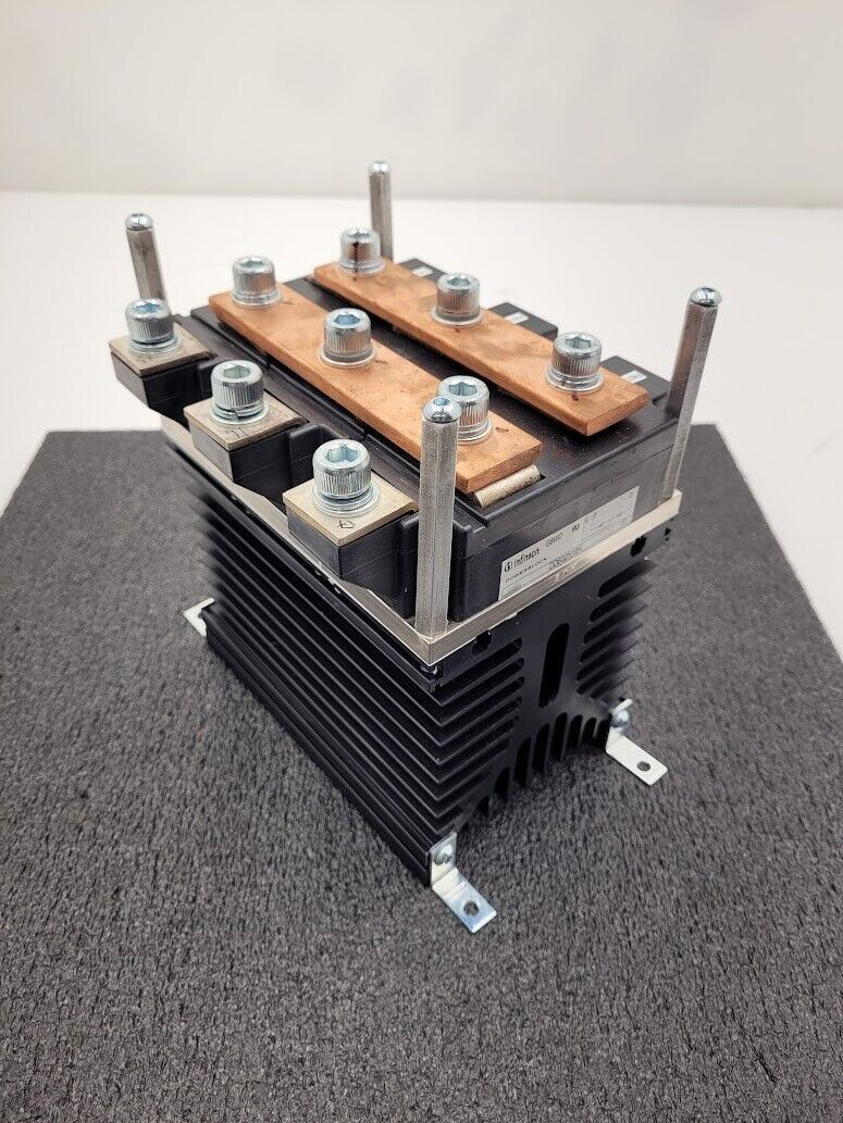 3x Infineon Powerblock DD600N16K Integrated Heatsink + Bussbar 3PH to DC Power