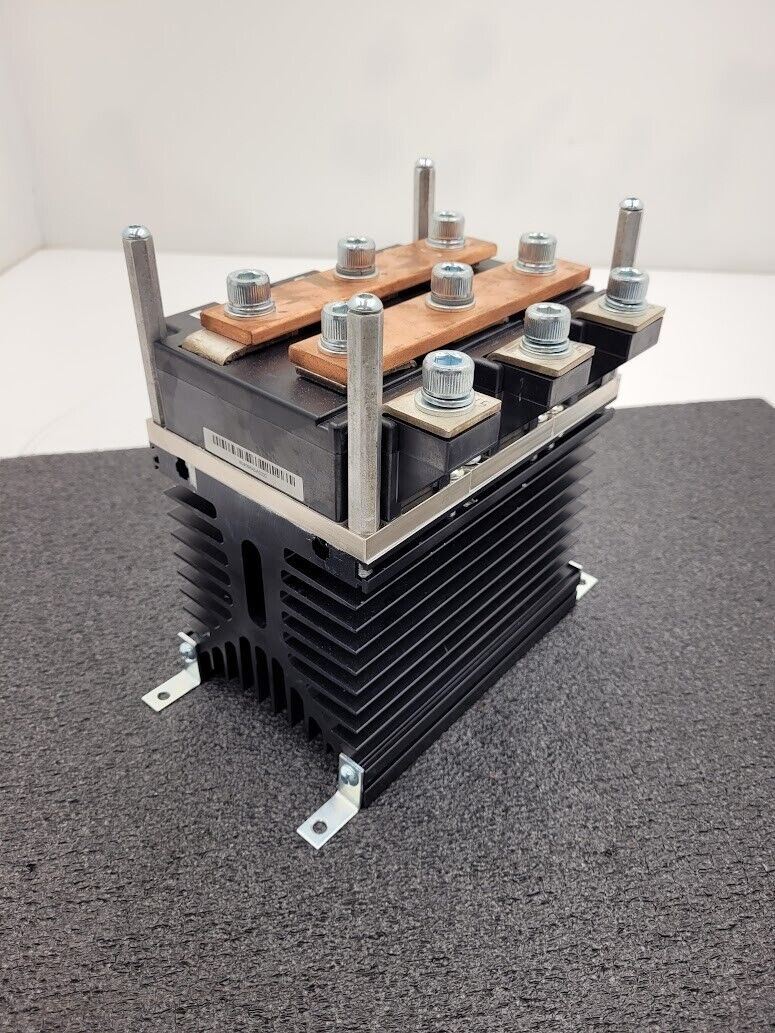3x Infineon Powerblock DD600N16K Integrated Heatsink + Bussbar 3PH to DC Power