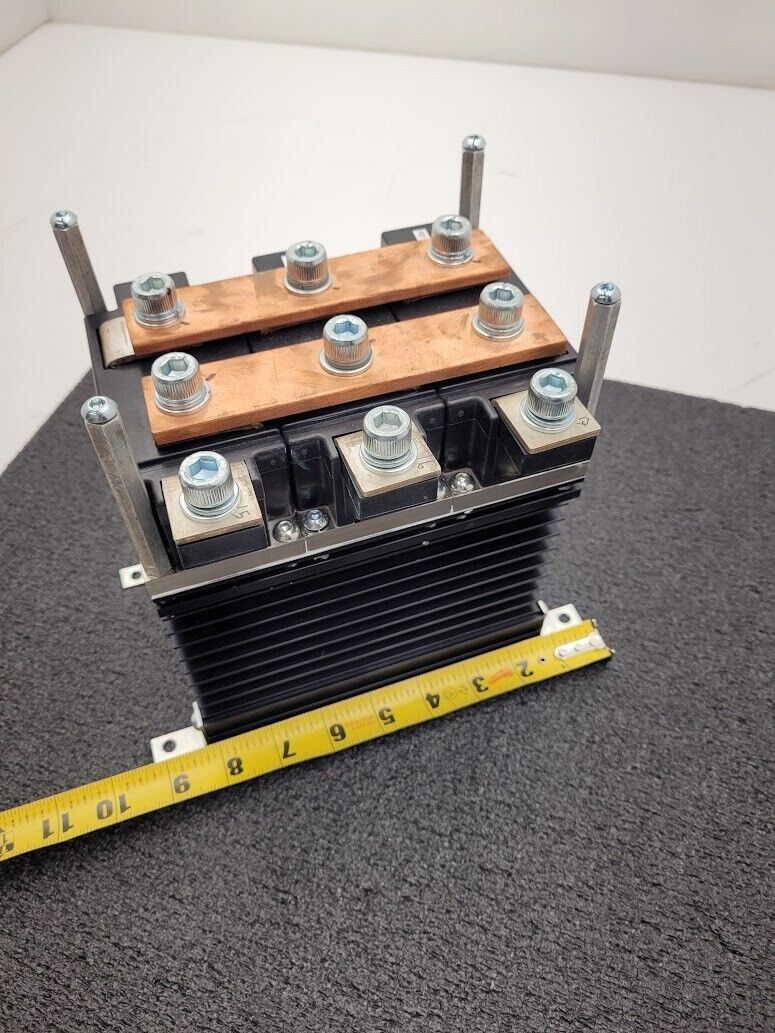 3x Infineon Powerblock DD600N16K Integrated Heatsink + Bussbar 3PH to DC Power