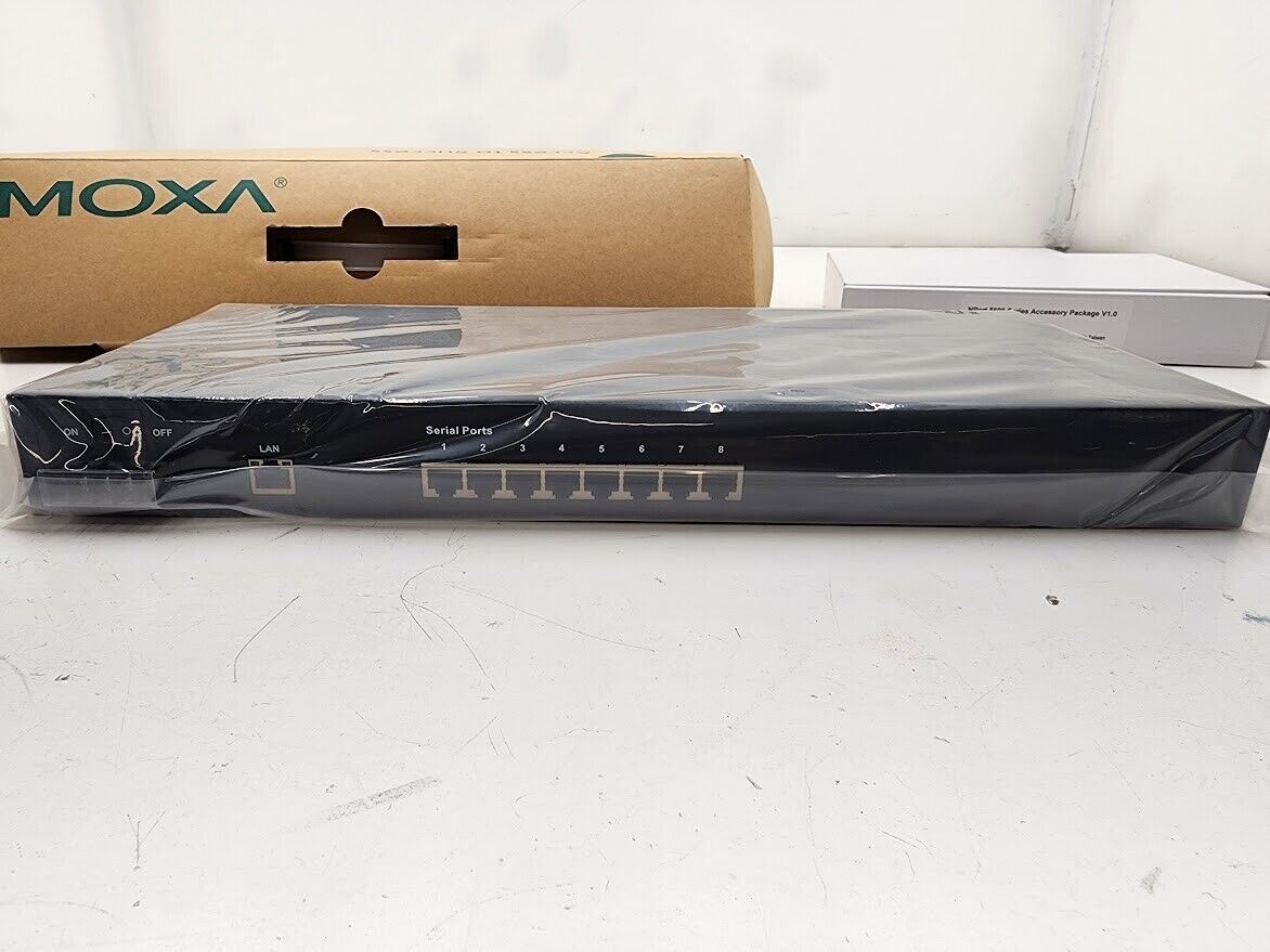 NEW in Box MOXA Nport 5610 8 Port RS-232 Device Server 48VDC 5610-8-48V