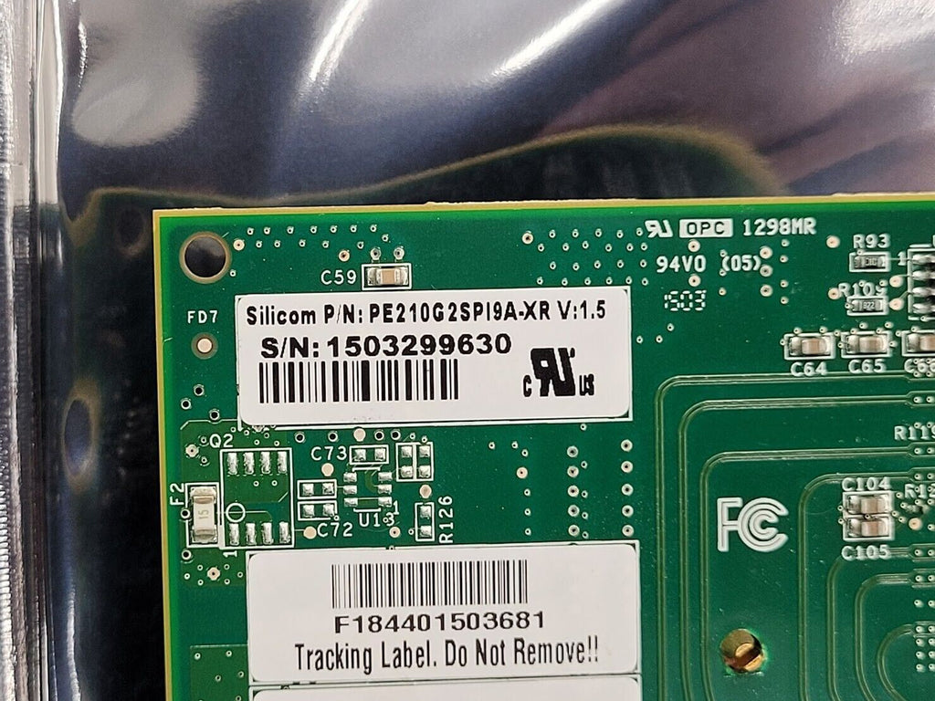 Silicom PE210G2SPI9-XR Dual Port 10Gigabit Ethernet PCIE Server Adapter Ver 1.5