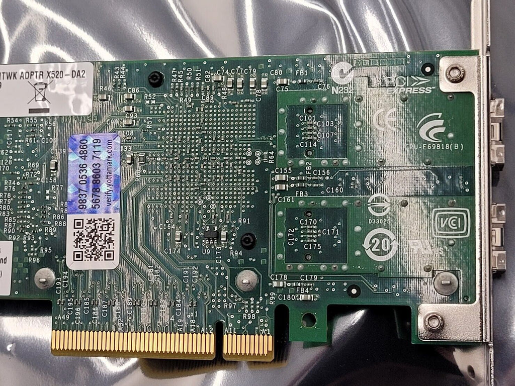 Intel X520-DA2 Dual Port SFP+ 10GbE NIC Adapter Full Height PCI