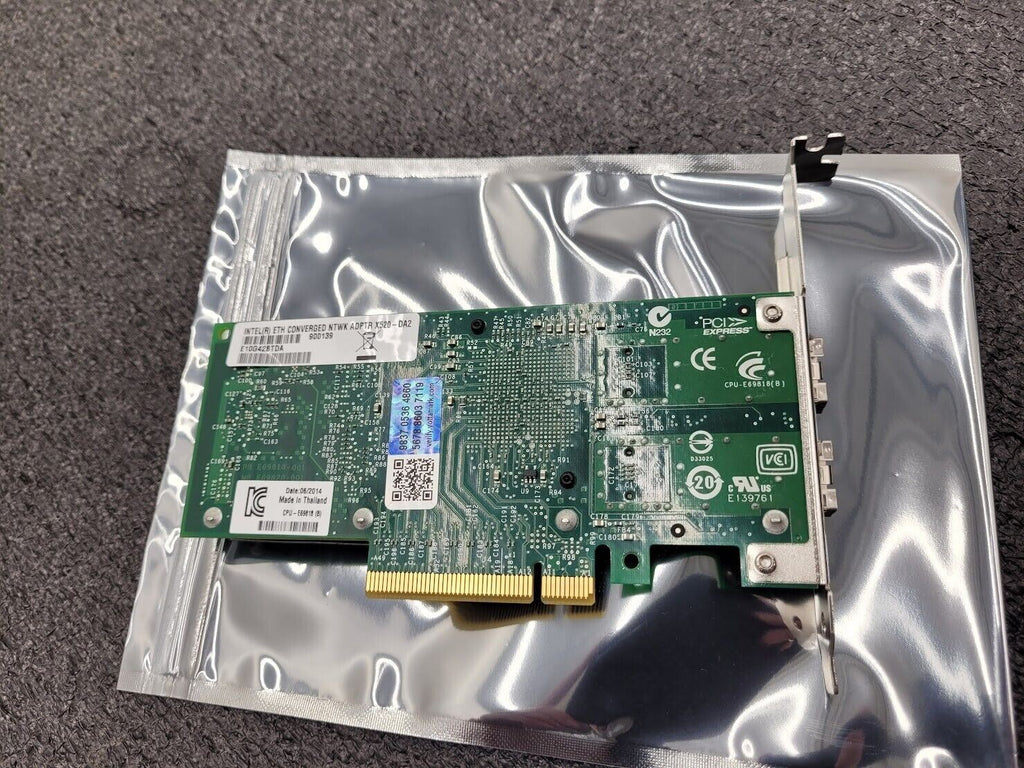 Intel X520-DA2 Dual Port SFP+ 10GbE NIC Adapter Full Height PCI