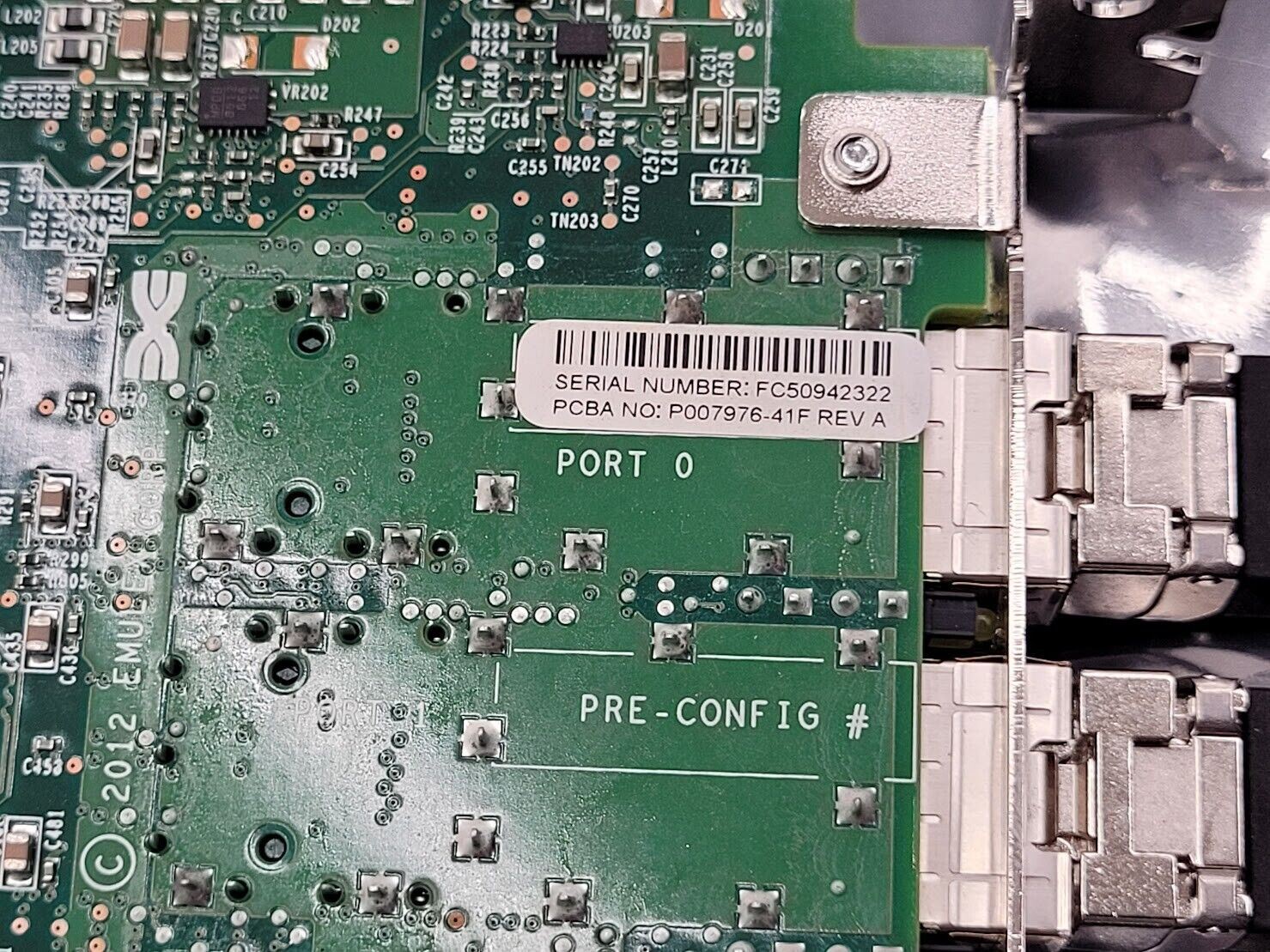 Emulex 4-PORT 16G FC ADAPTER P007976-41F Rev. A KCC-REM-EMU-P007976 PCI Card