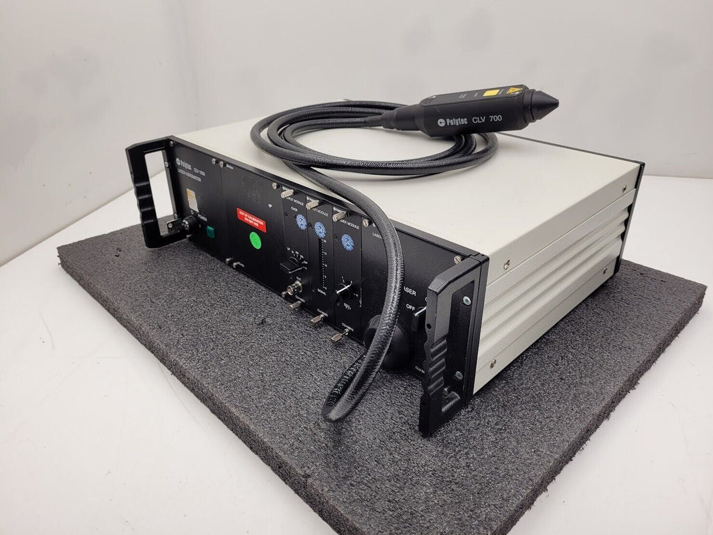 Polytec Laser Vibrometer CLV-1000 + CLV-700 Laser Head Module Power On Tested