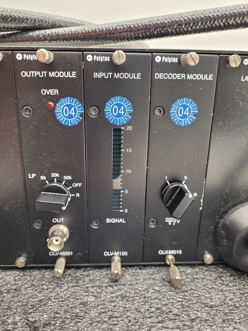 Polytec Laser Vibrometer CLV-1000 + CLV-700 Laser Head Module Power On Tested