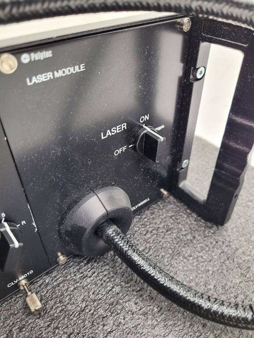 Polytec Laser Vibrometer CLV-1000 + CLV-700 Laser Head Module Power On Tested