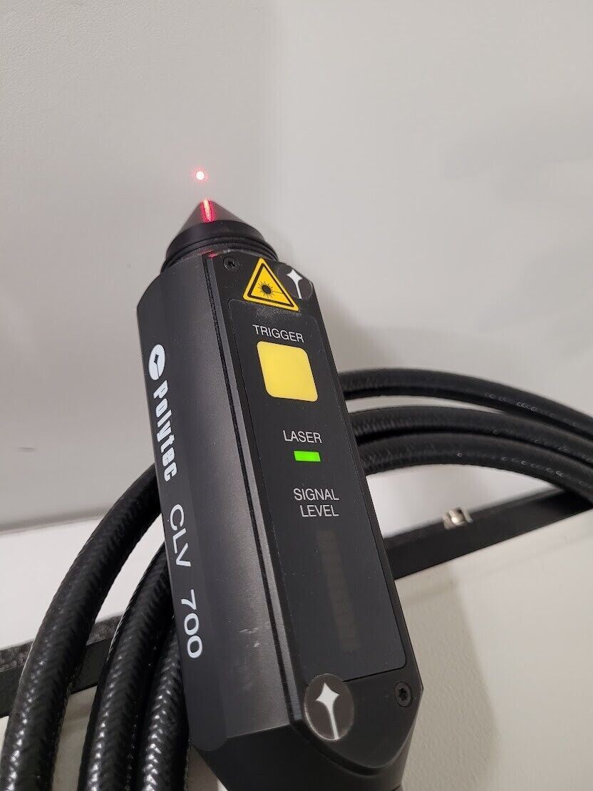 Polytec Laser Vibrometer CLV-1000 + CLV-700 Laser Head Module Power On Tested