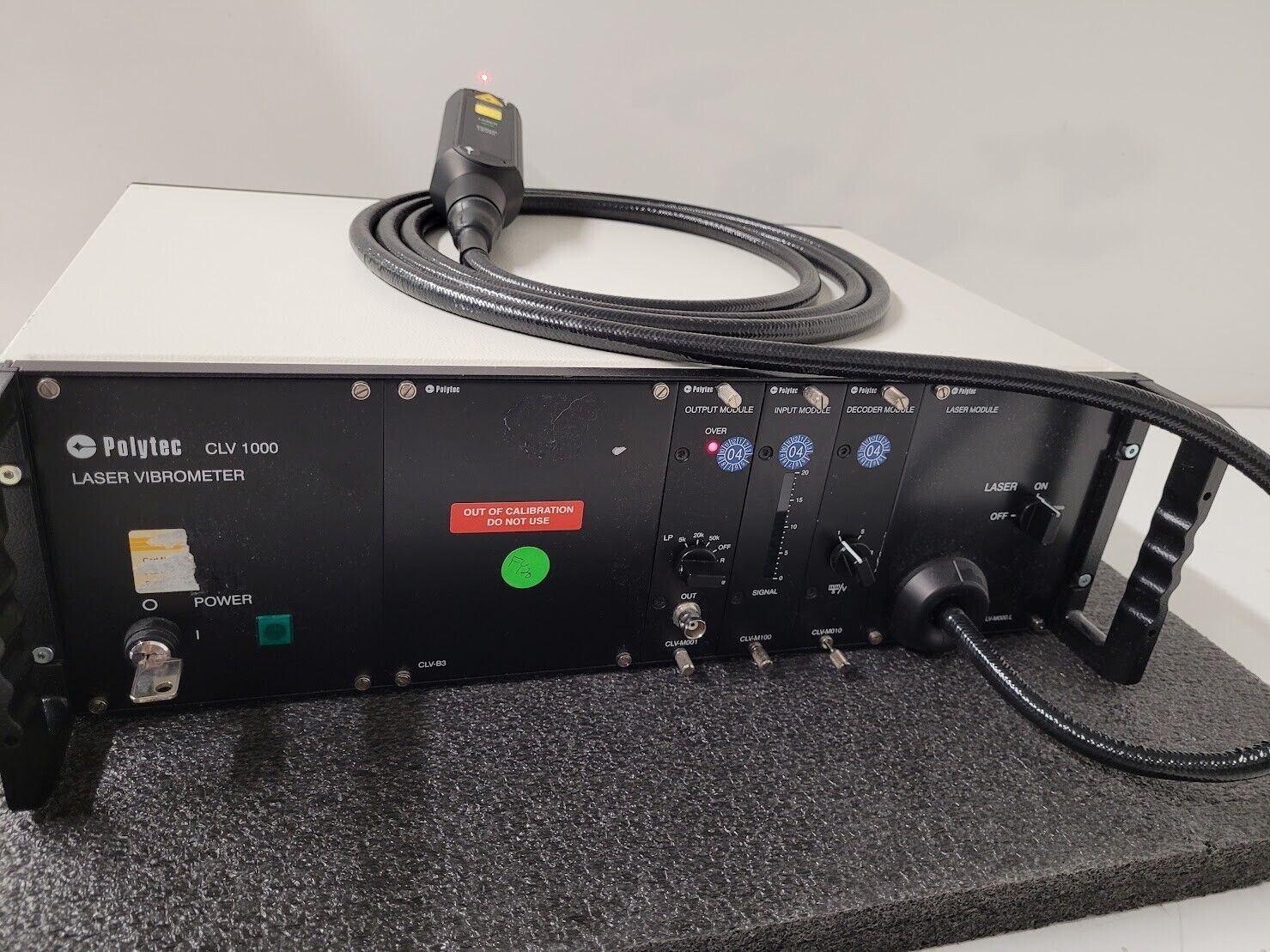 Polytec Laser Vibrometer CLV-1000 + CLV-700 Laser Head Module Power On Tested