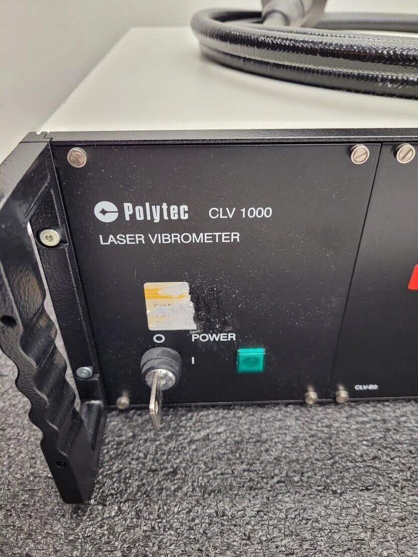 Polytec Laser Vibrometer CLV-1000 + CLV-700 Laser Head Module Power On Tested