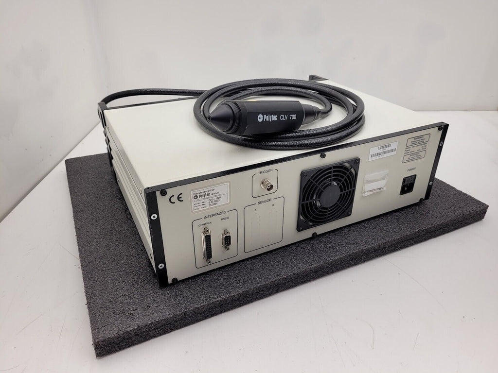 Polytec Laser Vibrometer CLV-1000 + CLV-700 Laser Head Module Power On Tested