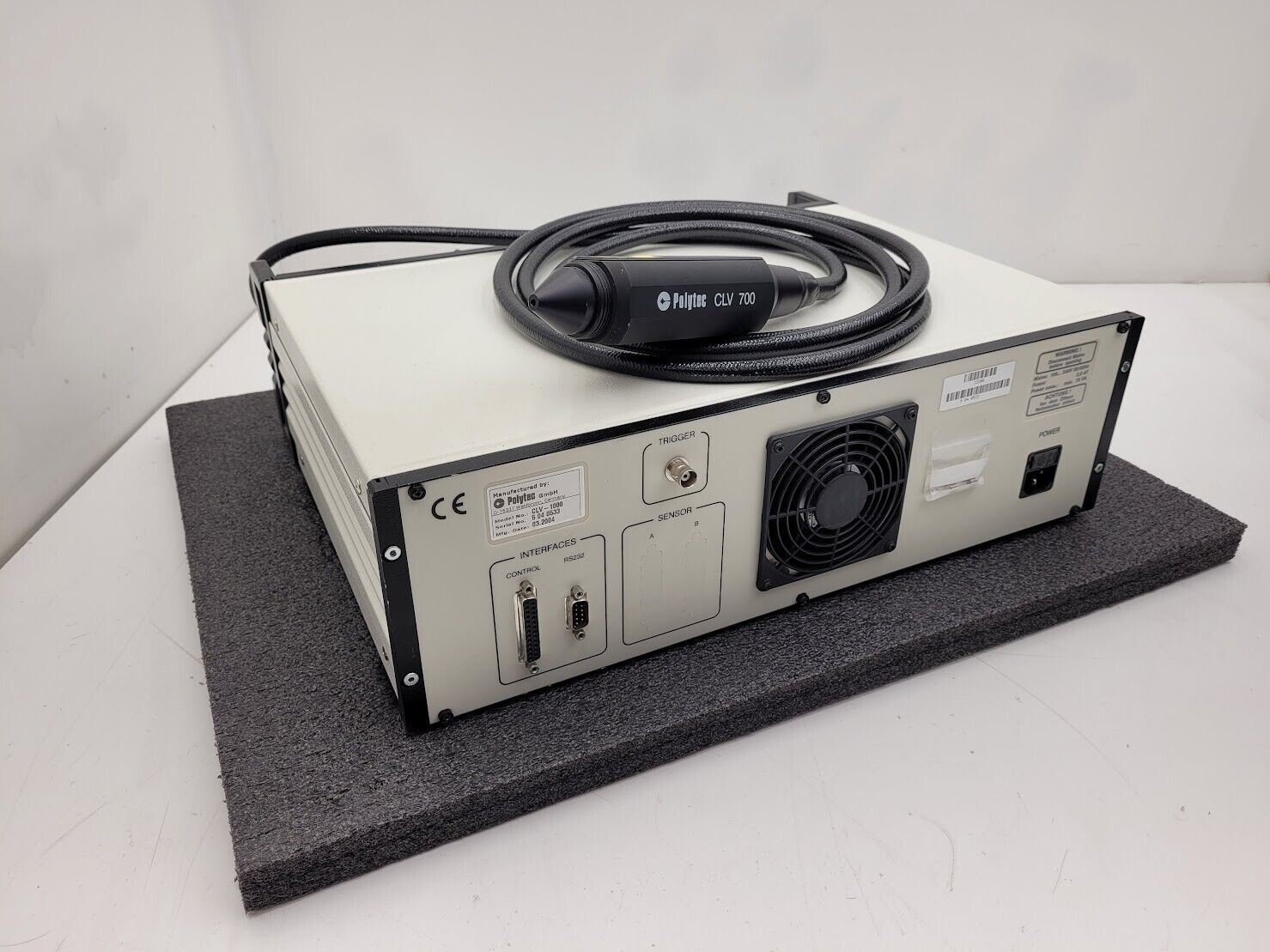 Polytec Laser Vibrometer CLV-1000 + CLV-700 Laser Head Module Power On Tested