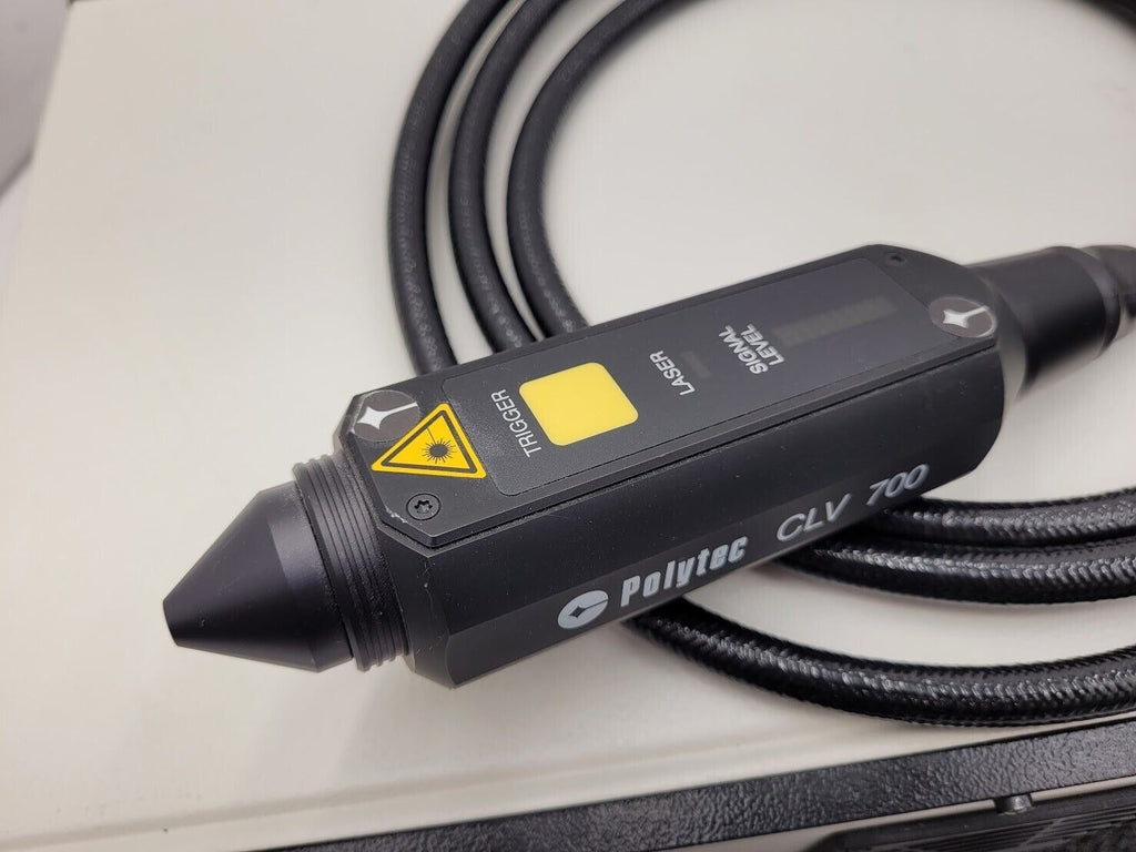 Polytec Laser Vibrometer CLV-1000 + CLV-700 Laser Head Module Power On Tested