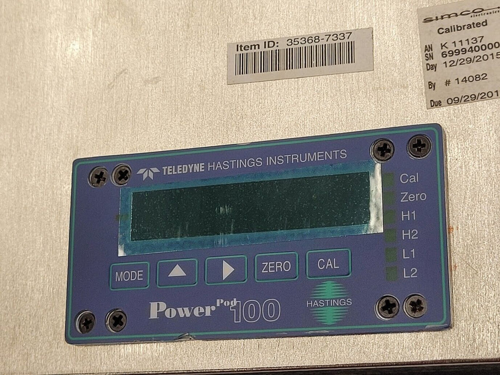 Teledyne Hastings THPS-100-115 Power Pod 100 Mass Flow Meter, Controller HFM-300
