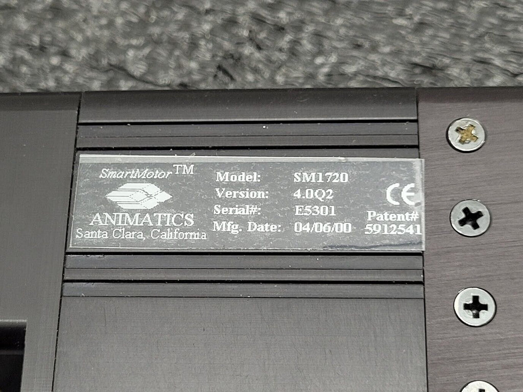 Animatics SmartMotor SM1720M w/ GH17P10 10:1 Gearhead PS42V6A Power Supply