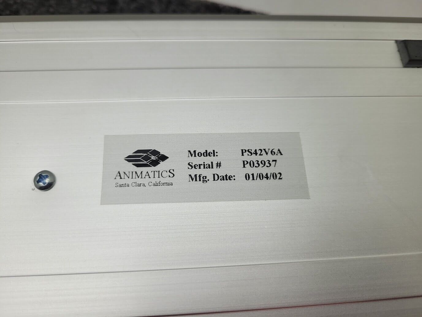 Animatics SmartMotor SM1720M w/ GH17P10 10:1 Gearhead PS42V6A Power Supply