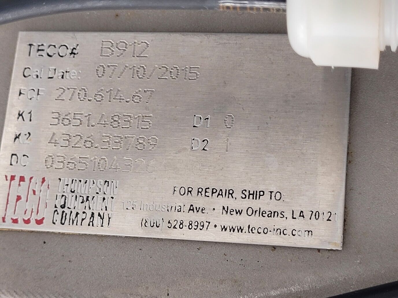Micro Motion TECO B912 Mass Flow Coriolis Sensor R100S128NIAUEZZZZ 1" + TX