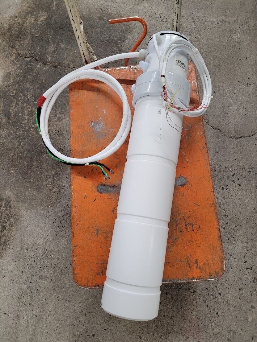 Process Technology Fluoropolymer In-Line Chemical Heater 9000W 9Kw 208V 1Ph 44A