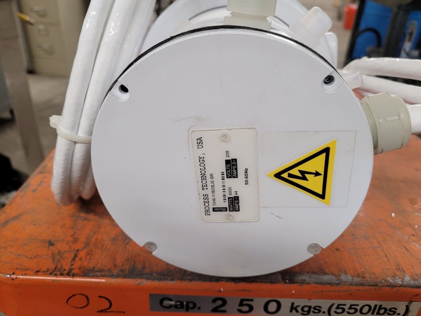 Process Technology Fluoropolymer In-Line Chemical Heater 9000W 9Kw 208V 1Ph 44A
