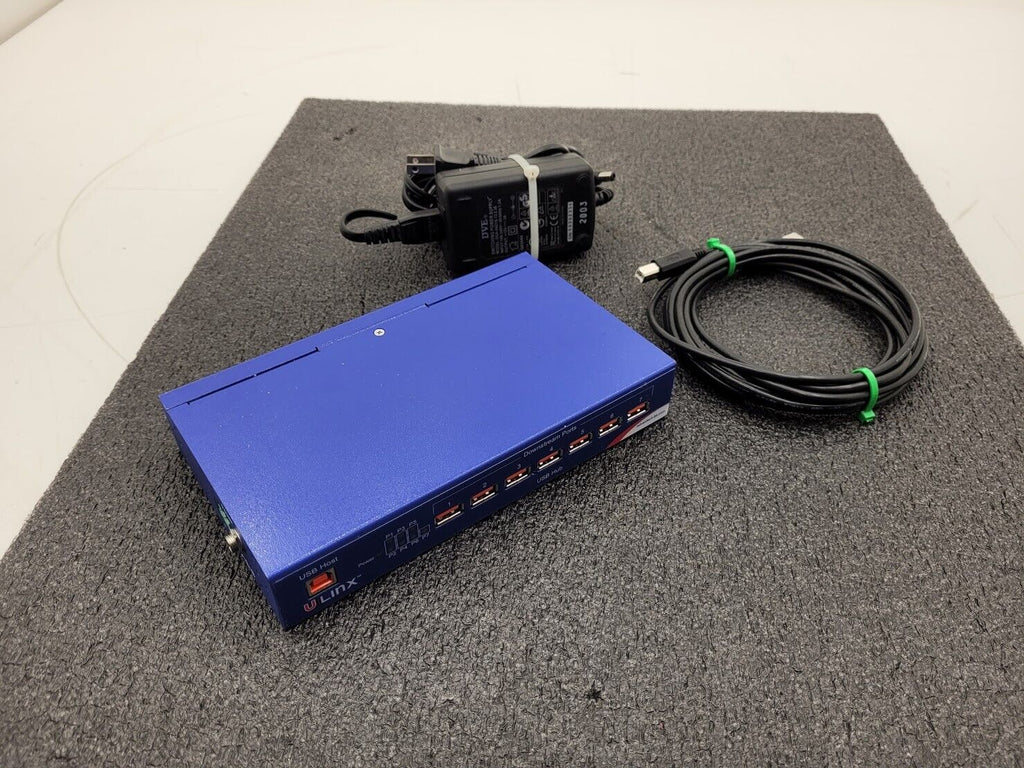 B+B SmartWorx Advantech UHR307 Isolate Industrial 7 Port USB Hub + Power Supply