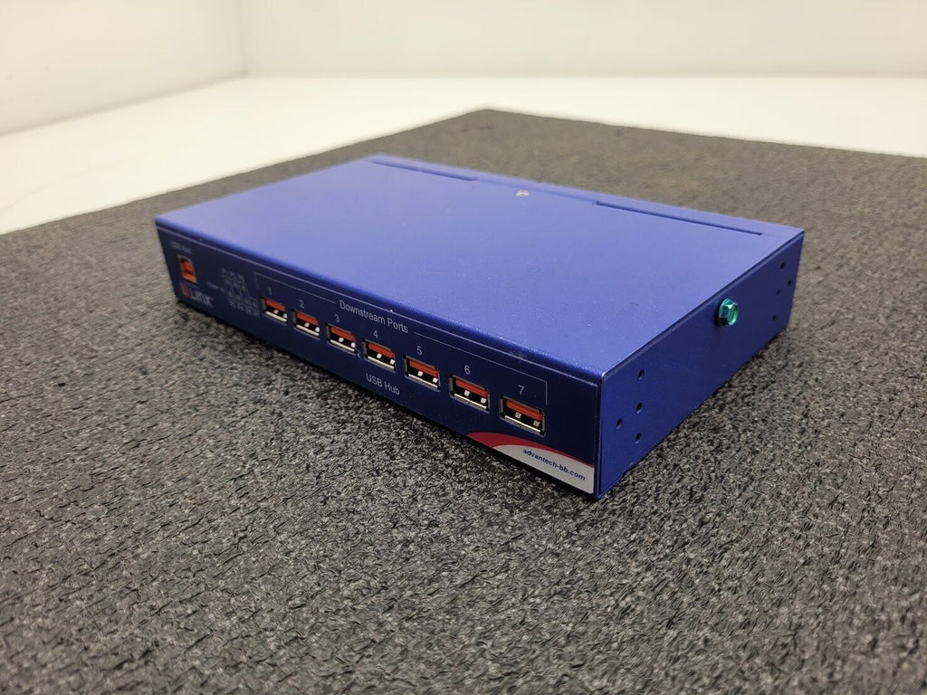 B+B SmartWorx Advantech UHR307 Isolate Industrial 7 Port USB Hub + Power Supply