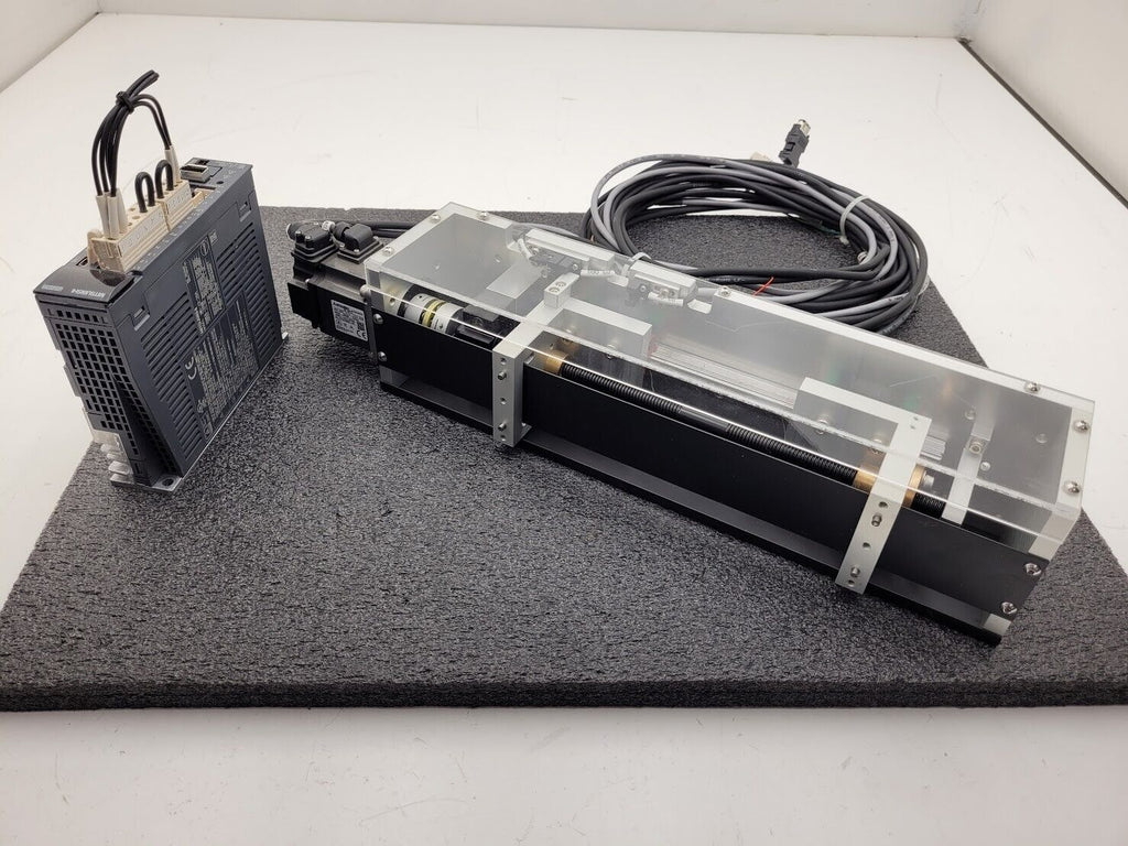 Mitsubishi 200W Servo Adjustable Width Control System HF-KP23 + MR-J3-20A Unit B