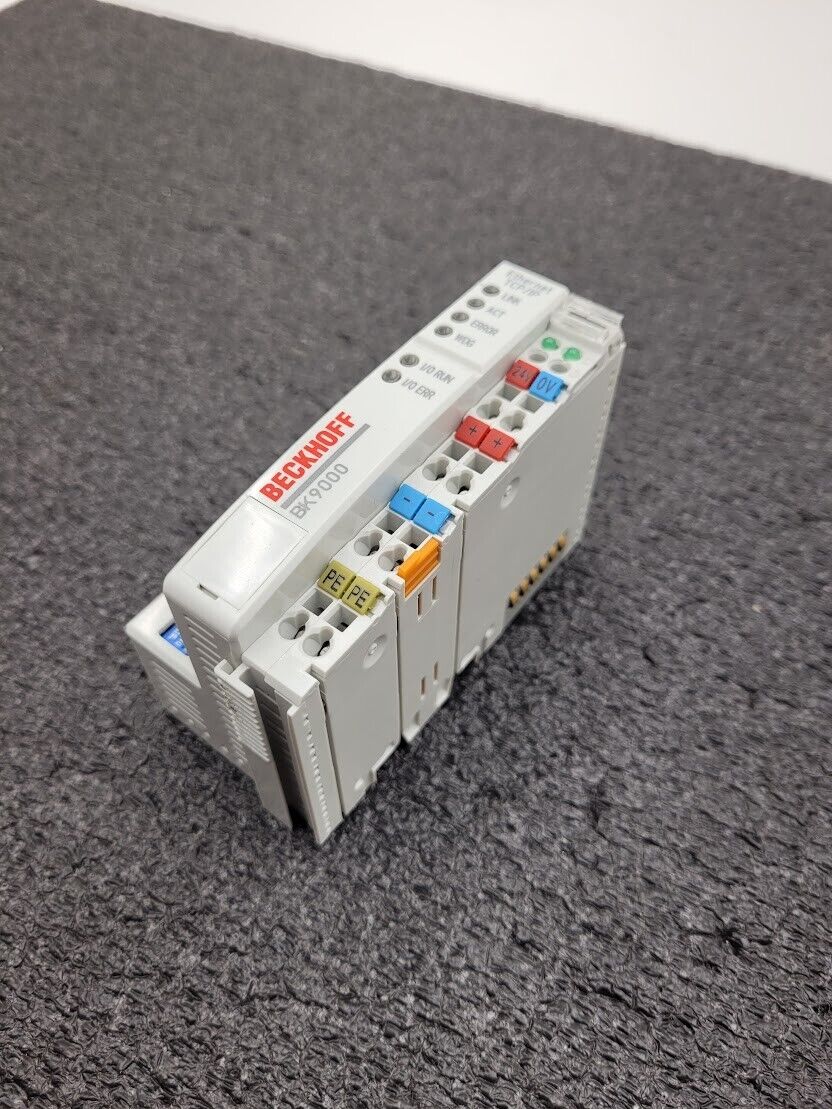 Beckhoff BK9000 Ethernet TCP/IP Coupler DIN Rail Mount 24VDC