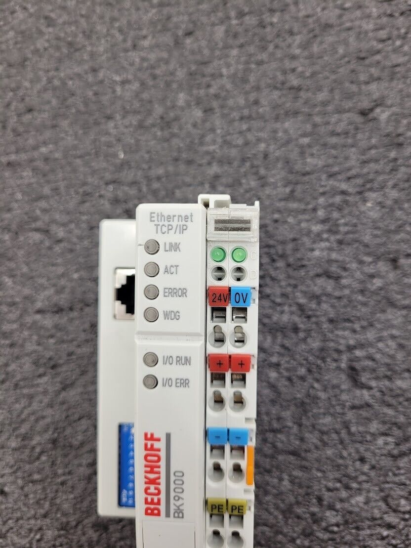 Beckhoff BK9000 Ethernet TCP/IP Coupler DIN Rail Mount 24VDC