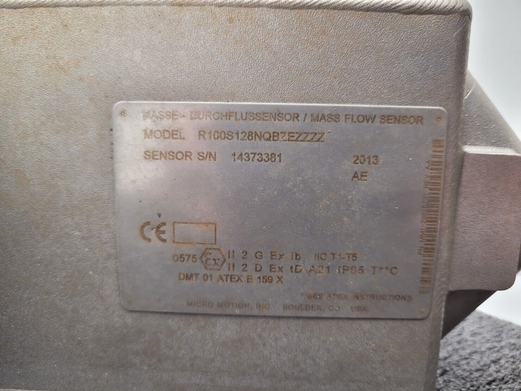 Micro Motion  Mass Flow Coriolis Meter Sensor R100S128NQBZEZZZZ 1" +Transmitter