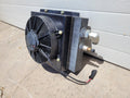 American Cooling Systems Hydraulic Oil Cooler Radiator 24714AM + 12VDC Fan
