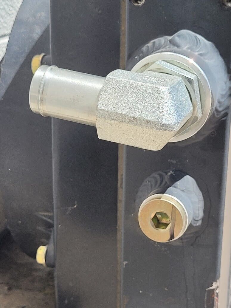 American Cooling Systems Hydraulic Oil Cooler Radiator 24714AM + 12VDC Fan