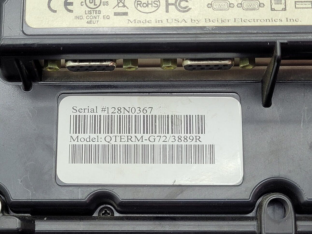 Beijer Electronics QSI QTERM-G72/3889R LCD Widescreen Graphic Touchscreen HMI A