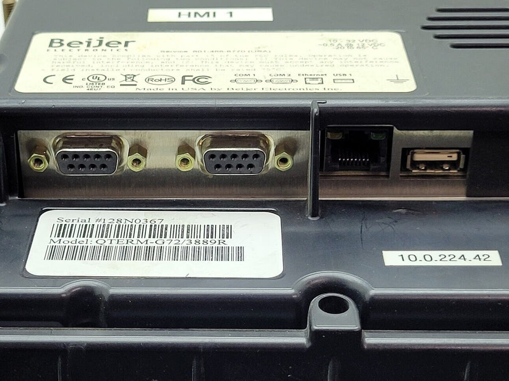 Beijer Electronics QSI QTERM-G72/3889R LCD Widescreen Graphic Touchscreen HMI A