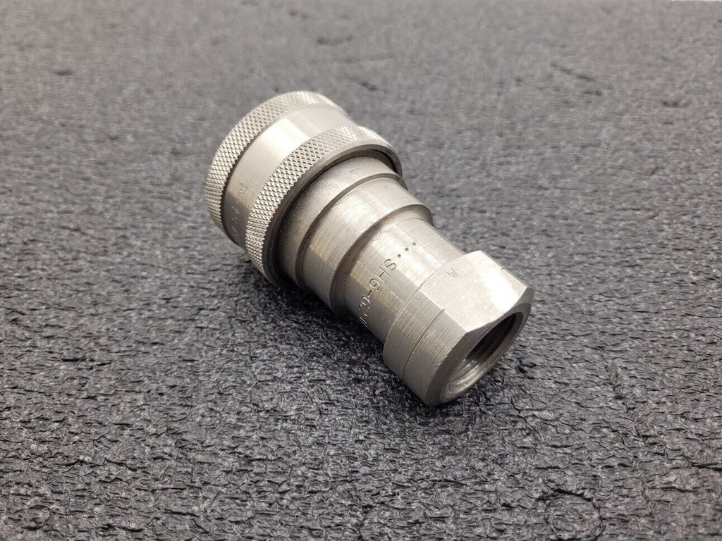 Parker 60 Series SH6-62 3/4" Female Quick Coupling 303 Stainless Steel