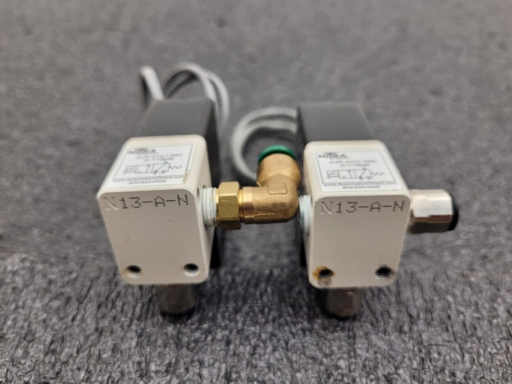 Lot of 11 Automation Direct AVP-31C1-24D NITRA Pneumatic Solenoid Valve 1/8" NPT