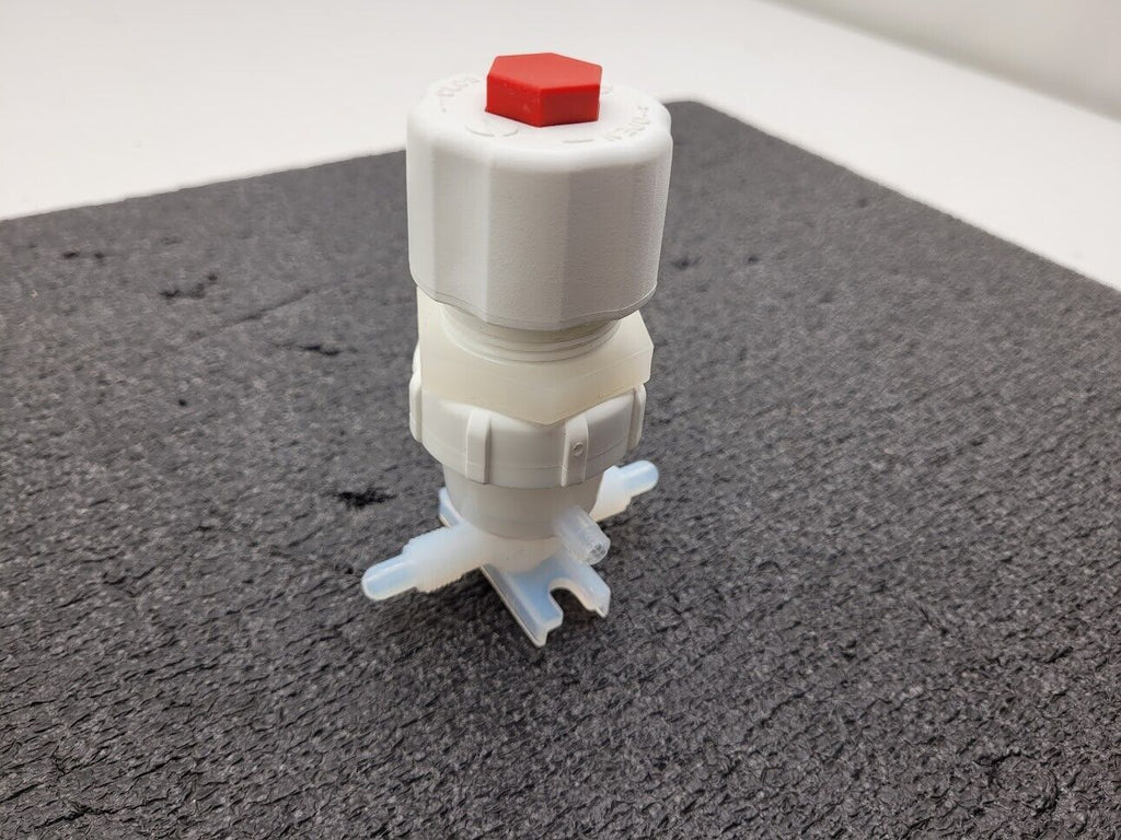 Entegris Fluoroware 201-97-01 2-Way Manual Diaphragm Valve 1/4" Flaretek Fitting