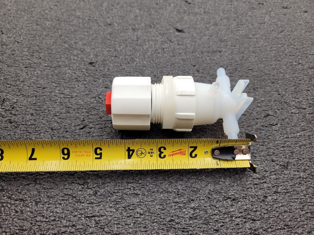 Entegris Fluoroware 201-97-01 2-Way Manual Diaphragm Valve 1/4" Flaretek Fitting