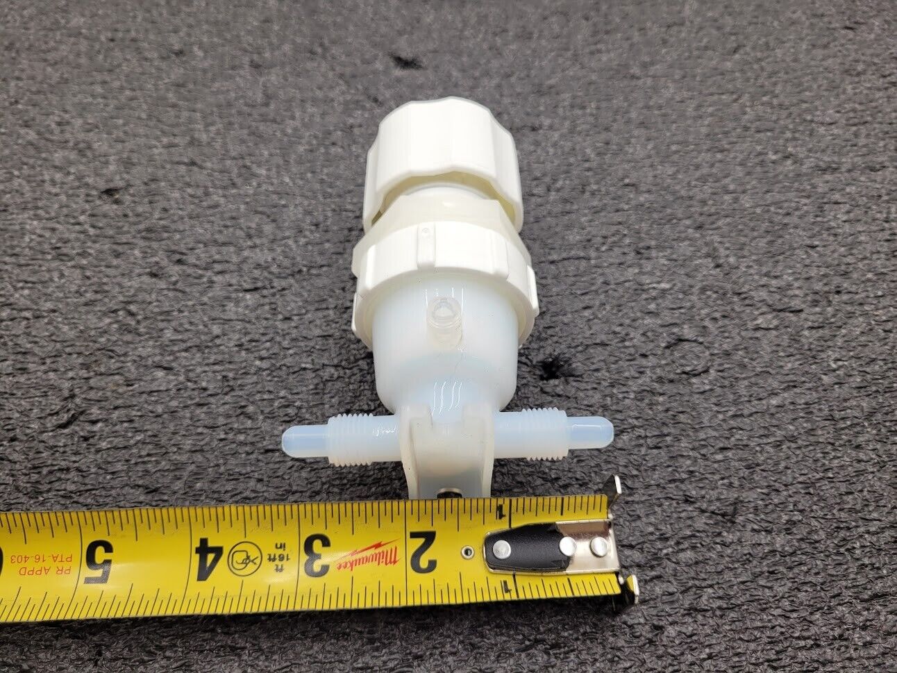 Entegris Fluoroware 201-97-01 2-Way Manual Diaphragm Valve 1/4" Flaretek Fitting