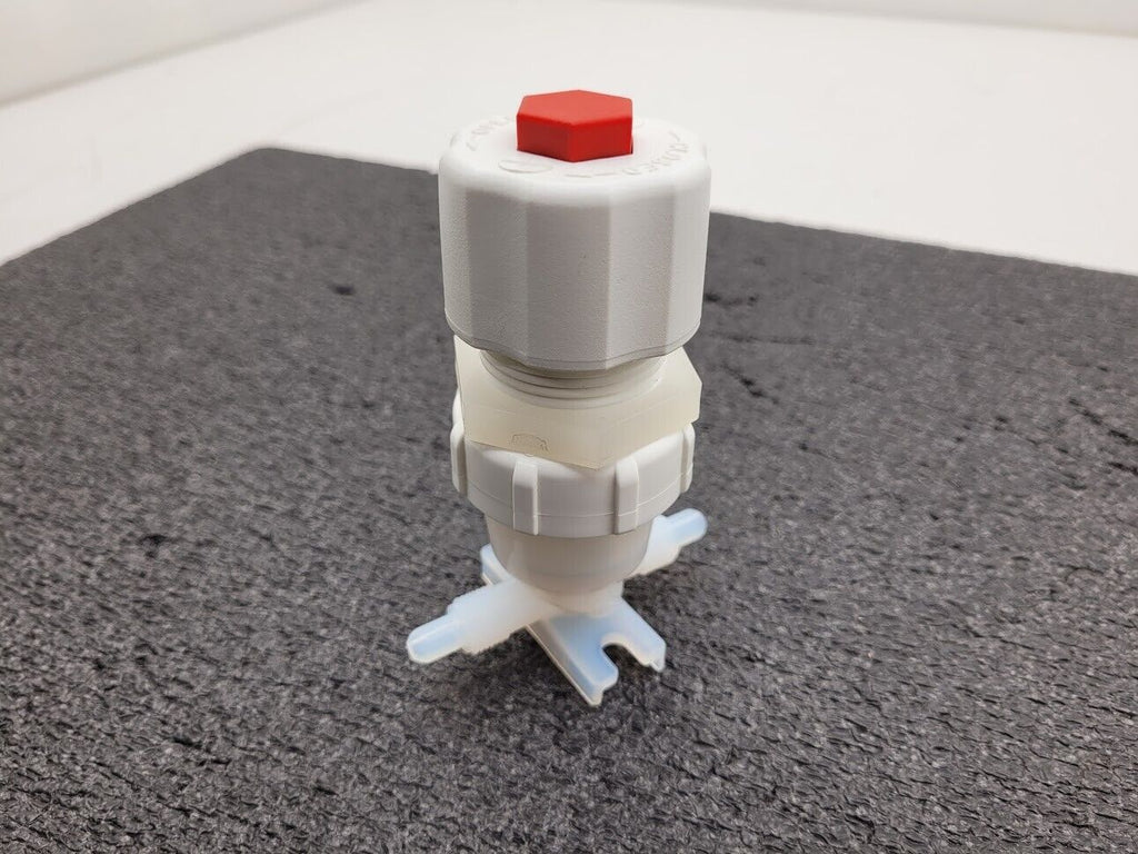 Entegris Fluoroware 201-97-01 2-Way Manual Diaphragm Valve 1/4" Flaretek Fitting