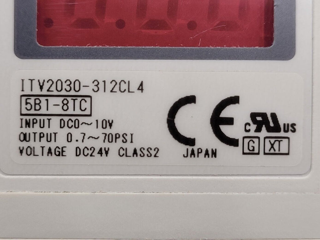 SMC ITV2030-312CL4 Electro Pneumatic Regulator 0-10VDC Input 0.7-70SPI Output C