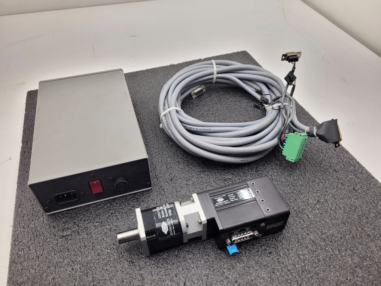 Animatics SmartMotor SM1720M w/ GH17P10 10:1 Gearhead PS42V6A Power Supply B