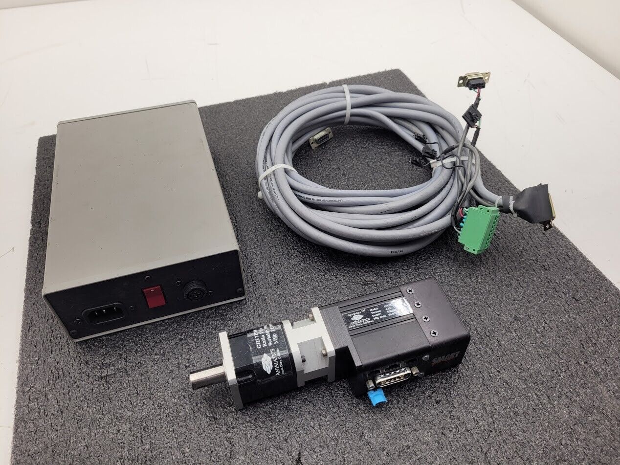 Animatics SmartMotor SM1720M w/ GH17P10 10:1 Gearhead PS42V6A Power Supply B